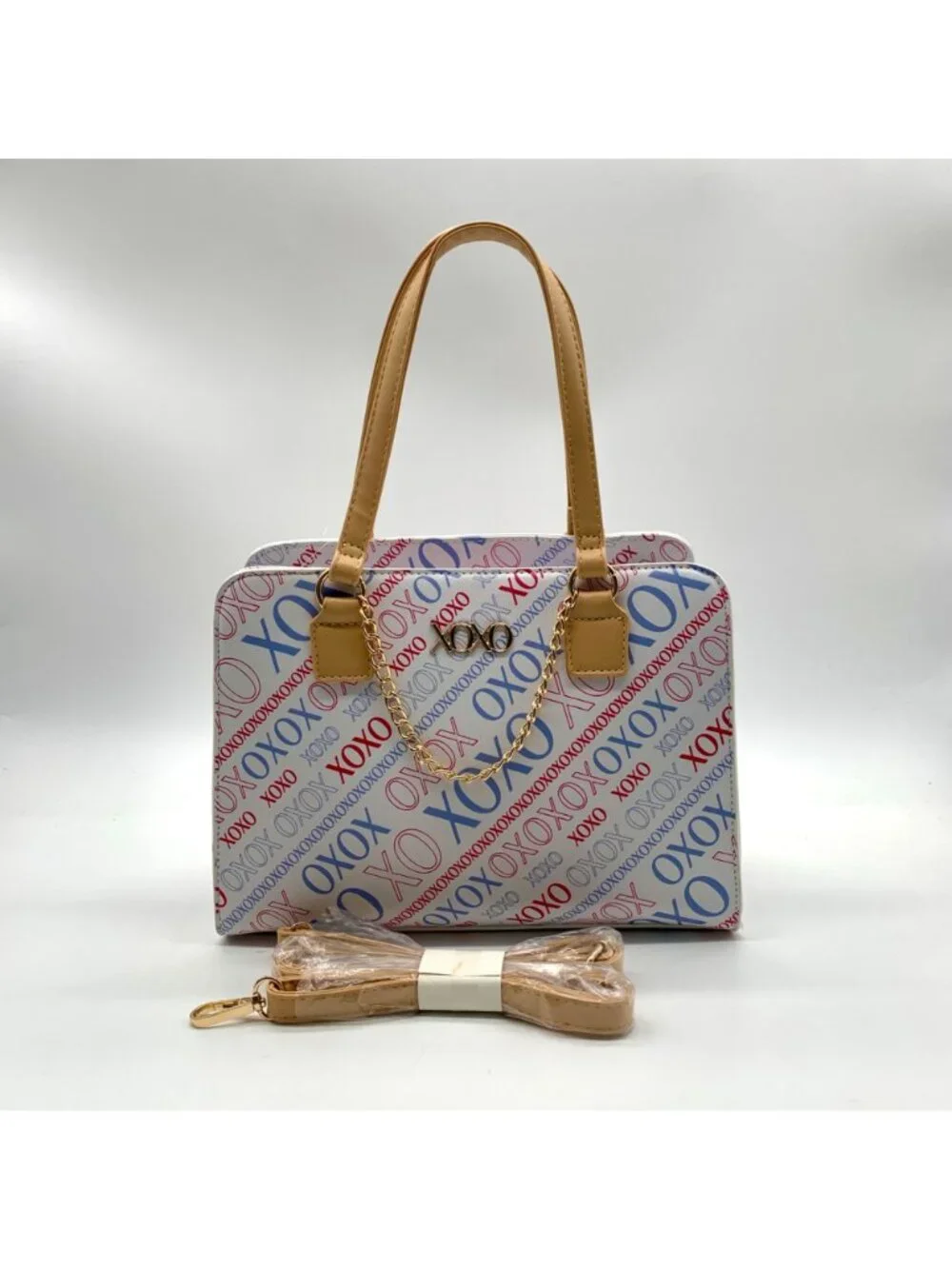 Xoxo White Satchel Bag